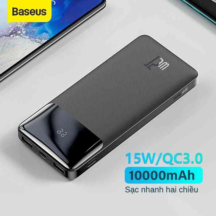 Baseus Bipow 10000mAh 15W Digital Display Fast Charging Power bank